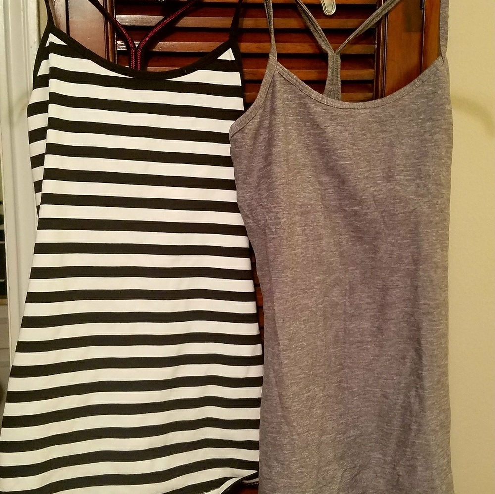Pair of Lululemon Power Y Tanks